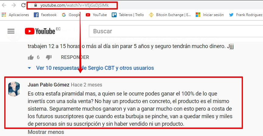 Opinión Negativa Sistema TDC 2