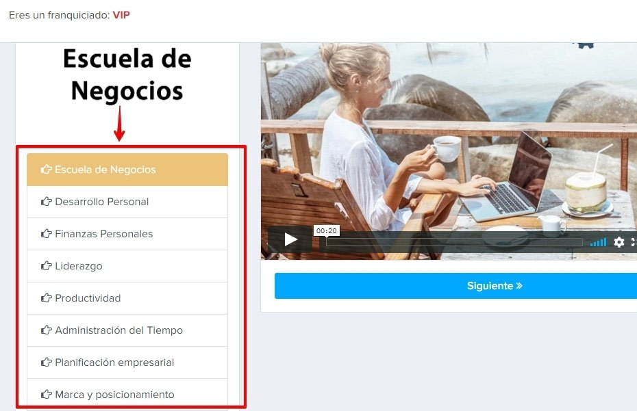 Escuela de negocios - Sistema TDC