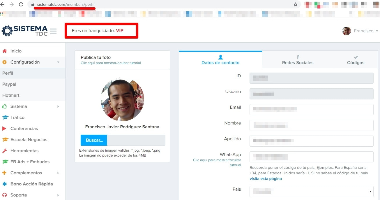 Sistema TDC Perfil