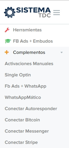 Complementos sistema TDC