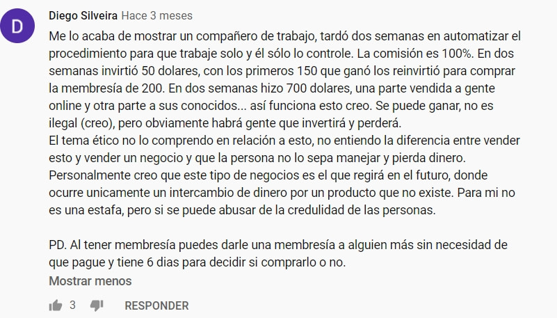 Opinion Positiva Sistema TDC 2