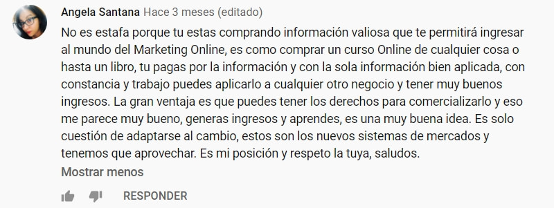 Opinion Positiva Sistema TDC 3