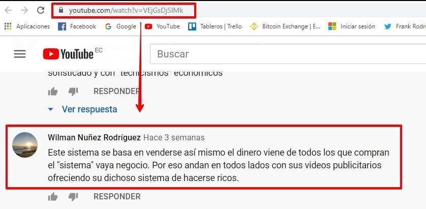 Opinión Negativa Sistema TDC 1