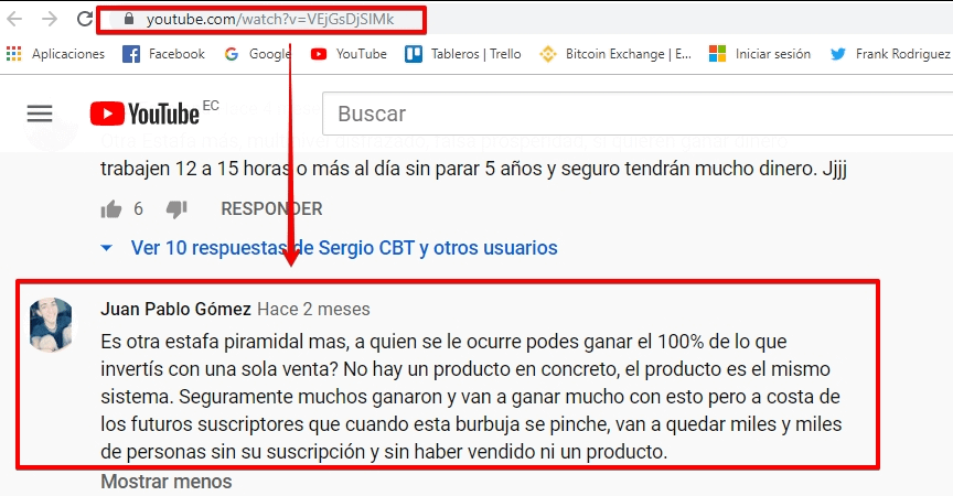 Opinión Negativa Sistema TDC 2