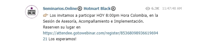 Asesoria e implementación Seminarios Online
