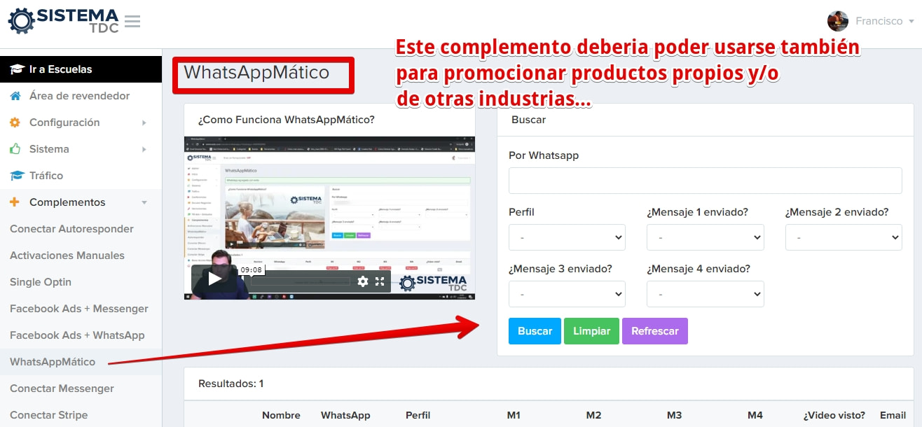 Complemento Sistema TDC 2.0